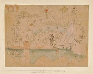 Kresba pro půjčovnu lodí, 1918. od Paul Klee