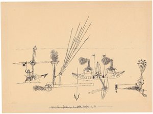 Kresba pro žlutý přístav, 1921-1926. od Paul Klee