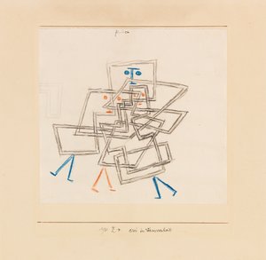 Tři ve zmatku, 1930. od Paul Klee