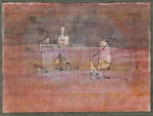 Epizoda Před arabským městem, 1923 od Paul Klee