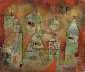 Osudová hodina ve čtvrt na dvanáct; Osudná hodina ve čtvrt na dvanáct od Paul Klee