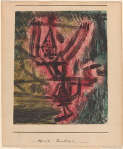 Feuer Clown I (Ohnivý klaun) od Paul Klee