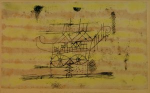 Lešení pro hlavu monumentální sochy od Paul Klee