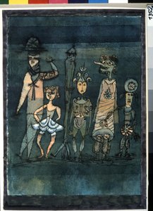 Masky. Obraz Paul Klee (1879-1940) od Paul Klee