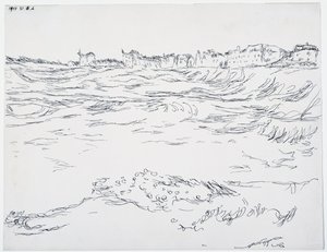 Munich Bay, Military Dugouts, na pozadí prvních domů v Milbertshofenu od Paul Klee