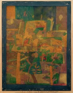 Orientální zahradní krajina od Paul Klee