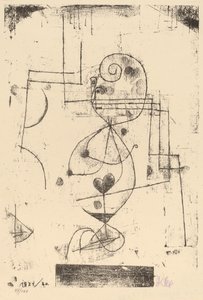 Srdcová královna (Herzdame) od Paul Klee