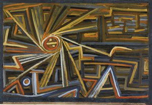 Radiace a rotace Klee, Paul (1879-1940). Olej na papíře, rozměr: 35,6x52 od Paul Klee