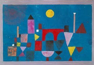 Červený most. 1928 od Paul Klee
