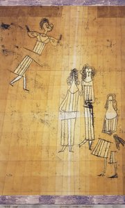 Scéna mezi dívkami od Paul Klee