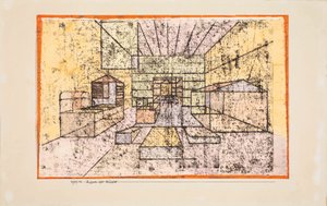 Prostor domů, 1921. od Paul Klee