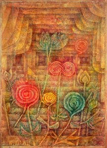 Spirálové květiny od Paul Klee