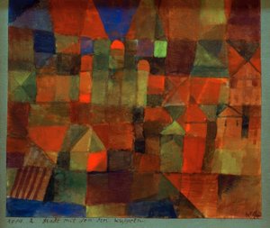 Město se třemi kopulemi od Paul Klee