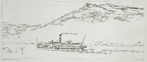 Parník na Thunder Sea od Paul Klee