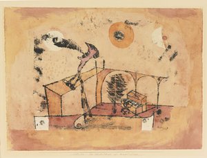 Hrdinný tenorista jako koncertní zpěvák, 1922 od Paul Klee