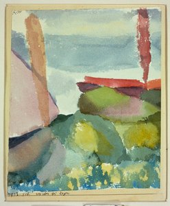 Moře v dešti od Paul Klee
