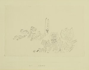 Věž odolává útoku od Paul Klee