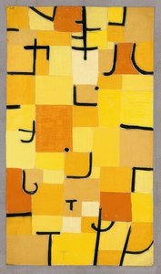 Postavy ve žluté barvě. 1937 od Paul Klee