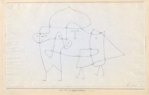En group closed Enlacés en un groupe, 1930. od Paul Klee