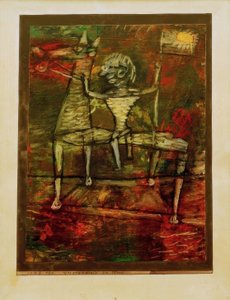 Trpasličí herold na koni od Paul Klee