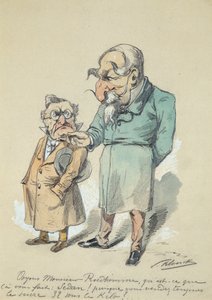 Monsieur Prudhomme a Napoleon III (akvarel) od Paul Klenck