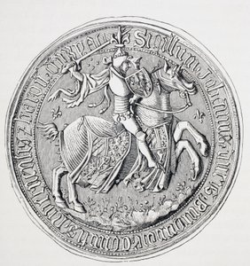 Pečeť burgundského vévody, hraběte z Nevers a barona z Donzy 1371 - 1419. od Paul Lacroix