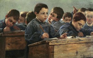 Ve třídě, 1886. od Paul Louis Martin des Amoignes