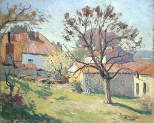 Jarní světlo, Saintonge (olej na plátně) od Paul Madeline