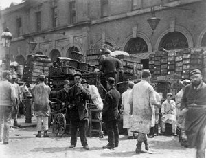 Billingsgate Market, Londýn, 1893