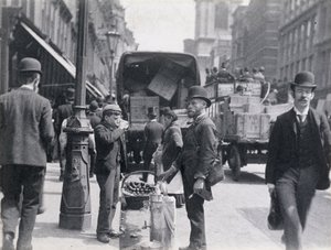 Sherbet nebo prodejce vody v Cheapside, 1893