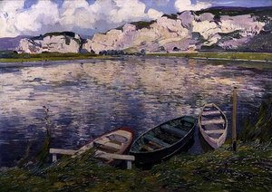 The Cliffs (olej na plátně) od Paul Mathieu