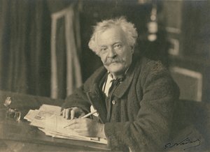 Félix Nadar sedící u psacího stolu od Paul Nadar