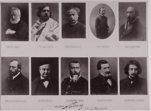 Deset portrétů od Paula Nadara (č/b foto) od Paul Nadar