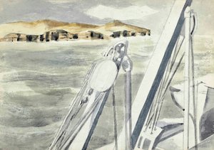 Pobřeží poblíž Gibraltaru od Paul Nash