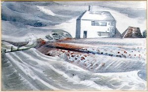 Dům u moře, Dymchurch, Kent od Paul Nash