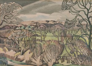 Krajina ve Fulmeru, Buckinghamshire od Paul Nash