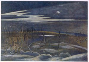 Meadow with Copse, od britských umělců na frontě, pokračování západní fronty, část třetí, Paul Nash od Paul Nash