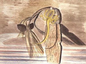 Objekty na píscích od Paul Nash