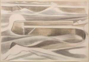 Mořská zeď od Paul Nash