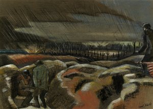 Shellburst, Zillebeke od Paul Nash