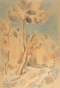 Borovice od Paul Nash