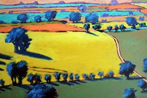 Cotswold Way zblízka (akryl na palubě)