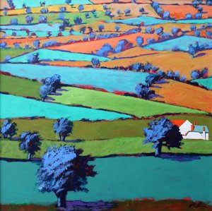 Blízko Sidmouth (akryl na palubě) od Paul Powis