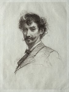 James McNeill Whistler s White Lock a Monoklem od Paul Rajon