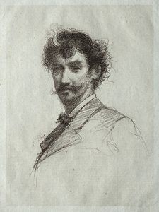 James McNeill Whistler s White Lock a Monocle. od Paul Rajon
