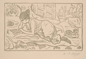Ležící čtenář od Paul Elie Ranson