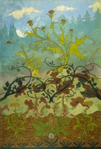 Bodlák a náprstník; Chardons et Digitales, 1899 od Paul Elie Ranson