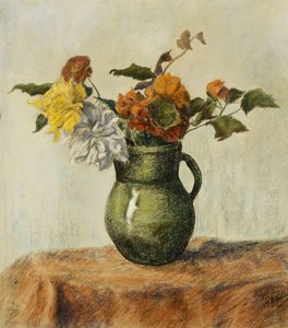 Váza s květinami; Váza s květinami, kolem roku 1900 od Paul Elie Ranson