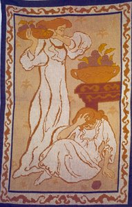 Ženy v bílé tapisérii od Paula Ransona (1864-1909) Paříž 20. století, městské muzeum moderního umění od Paul Elie Ranson