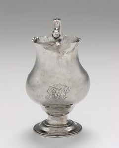 Krémový džbán, kolem roku 1765 od Paul Revere